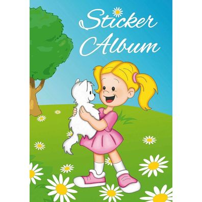 Sticker Sammelalbum für Kids, A5, "Beste Freunde" (16 Seiten, blanko) 15418