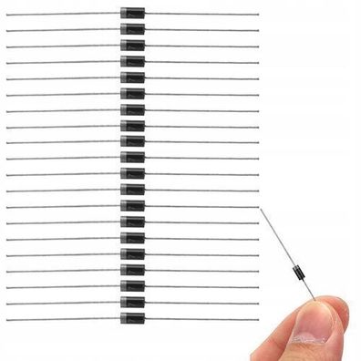 Rosfix Gleichrichterdiode 1N4007 – 1000V 1A DO41 | 20 Stück Set