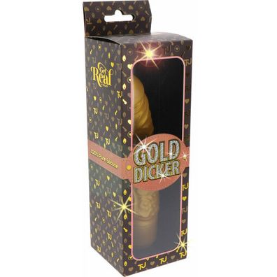 ToyJoy Gold Dicker Original Vibrator 20 cm