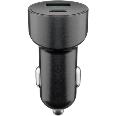 Dual-USB Auto Schnellladegerät USB-C PD (Power Delivery) (schwarz)