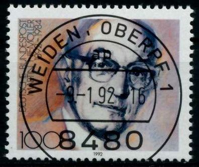BRD 1992 Nr 1584 zentrisch gestempelt X82B136
