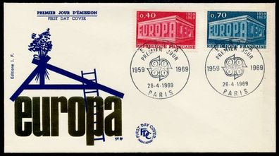 Frankreich Nr 1665-1666 BRIEF FDC X90B4D6