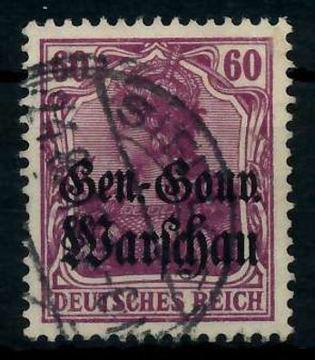 BES 1WK D-POST IN POLEN Nr 16b gestempelt X776ACA
