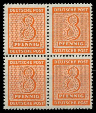 SBZ Westsachsen Nr 130Xw postfrisch Viererblock X8096AE