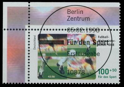 BRD BUND 1998 Nr 1968 ESST ECKE-OLI X34AD6E