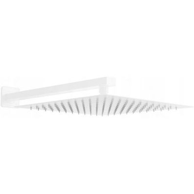 Mexen Slim Kopfbrause 25 x 25 cm mit Duscharm, Weiß - 79125112-20