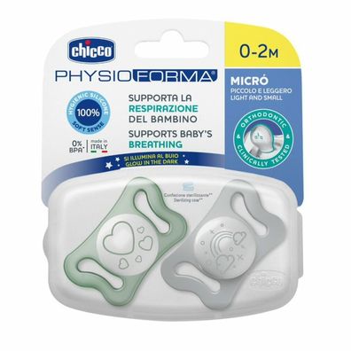 156276 PHYSIO MICRO Lumineszierende Silikonsauger 0-2 2PCS