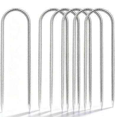 6 Stück 30cm Erdanker Bodenanker, Zeltheringe Robuste Stahl