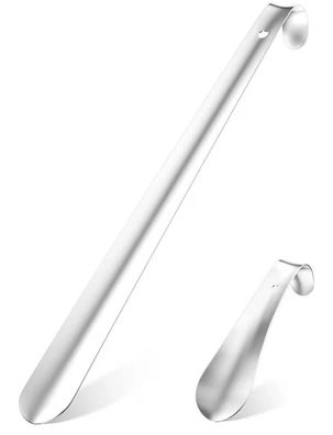 Relota 2 Stück Schuhlöffel (42cm/16cm), Schuhanzieher Edelstahl, Shoe Horn