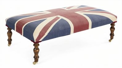 Union Jack Polsterbank British Style Vintage Retro Sitzbank Design