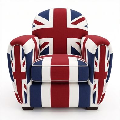 Sessel Union Jack Polstersessel British Vintage Retro Pop Art Komfort