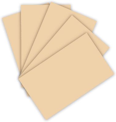 folia 6122/4/10 - Tonkarton 220 g/m², Bastelkarton in chamois, DIN A4, 100 Blatt, als