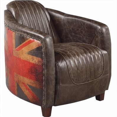 Sessel Union Jack Clubsessel British Style Vintage Retro Antik Design