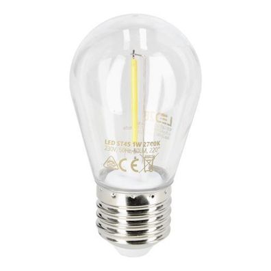 LED-Glühbirne ST45 1W E27 warmweiß led2b 2700K 50lm 220 Grad
