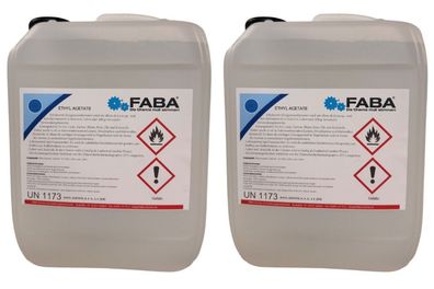 2 x 5 L Ethylacetat Ethyl Acetate Essigsäureethylester