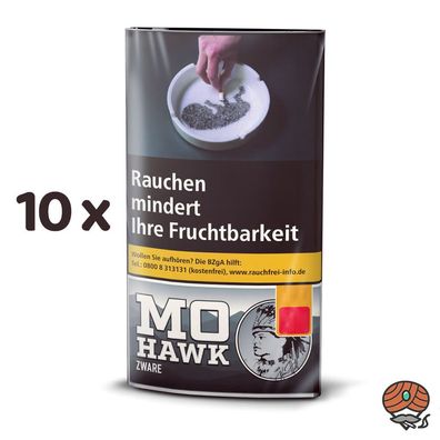 Mohawk Zware 10x 30g Drehtabak Zigarettentabak