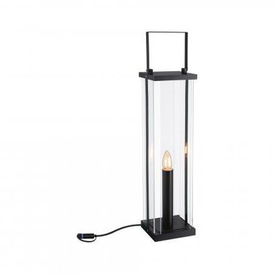 Paulmann No. 94317 Plug&Shine Laterne Classic IP44 Anthrazit 56cm E14