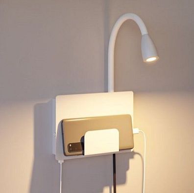 Paulmann 71100 LED Wandleuchte Halina USB C Weiss matt 2700K