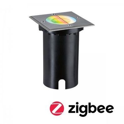 Paulmann 94846 LED Bodeneinbauleuchte Smart Home Zigbee Floor eckig Eisen IP67 RGBW