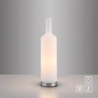 JUST LIGHT 14006-16 BOTTLE Tischleuchte weiss Opalglas