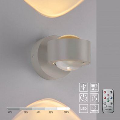 JUST LIGHT 19330-39 AKKU-CHIA AKKU-Wandleuchte Sandbrise 3000K
