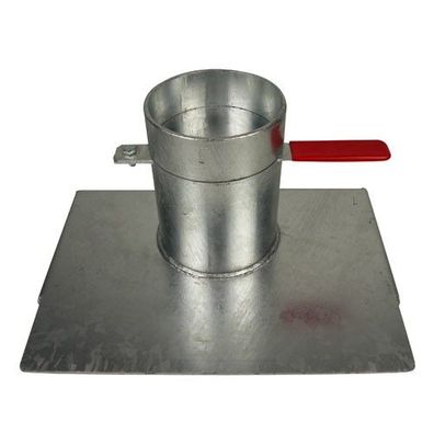 Rohrauslauf Kornschieber verzinkt zum Anschrauben 420x250mm Ø 152 mm Kipper NEU