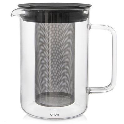 Hitzebeständige Glasteekanne mit Teesieb, 1,55 l