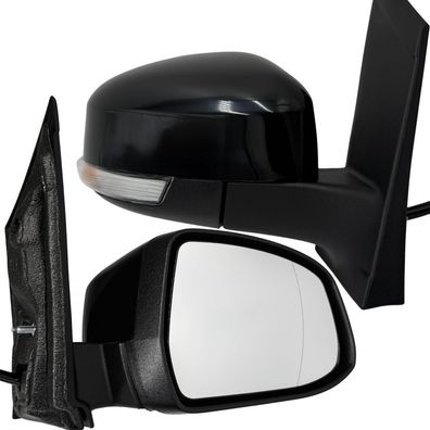 BILMAX Außenspiegel Seitenspiegel Ford Focus MK2 2008-2011 6-Pin, Rechts, Schwarz