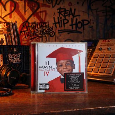 Lil Wayne Tha Carter IV Deluxe Edition CD 2011 Cash Money Hip Hop Rap Mirror
