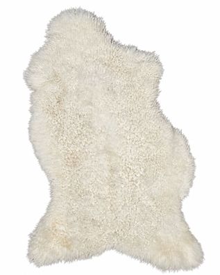 Gotland Schaffell Echt | Naturweiß, ca. 99 cm | Lockenflor | Öko gegerbt | Unikat 176