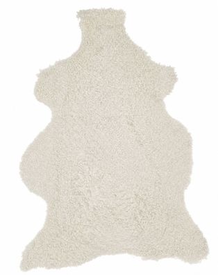 Gotland Schaffell Echt | Naturweiß, ca. 94 cm | Lockenflor | Öko gegerbt | Unikat 176