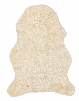 Gotland Schaffell Echt | Naturweiß, ca. 88 cm | Lockenflor | Öko gegerbt | Unikat 176