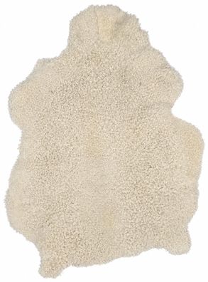 Gotland Schaffell Echt | Naturweiß, ca. 97 cm | Lockenflor | Öko gegerbt | Unikat 176