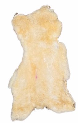 Schaffell Echt | Goldgelb, ca. 110 cm | Weichflor | Öko gegerbt | Unikat 176-190