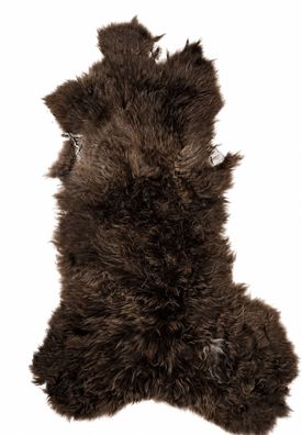 Schaffell Echt | Dunkelbraun, ca. 102 cm | Weichflor | Öko gegerbt | Unikat 176-186