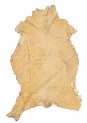 Schaffell Echt | Goldgelb, ca. 107 cm | Weichflor | Öko gegerbt | Unikat 176-185