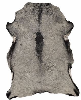 Schaffell Echt | Silbergrau, ca. 112 cm | Lockenflor | Öko gegerbt | Unikat 176-181