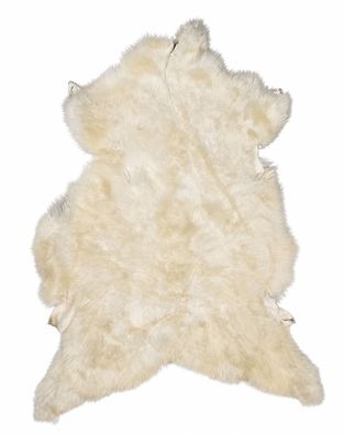 Schaffell Echt | Naturweiß, ca. 116 cm | Weichflor | Öko gegerbt | Unikat 176-166