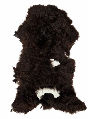 Schaffell Echt | Dunkelbraun, ca. 111 cm | Weichflor | Öko gegerbt | Unikat 176-157