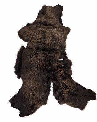 Schaffell Echt | Dunkelbraun, ca. 115 cm | Weichflor | Öko gegerbt | Unikat 176-135