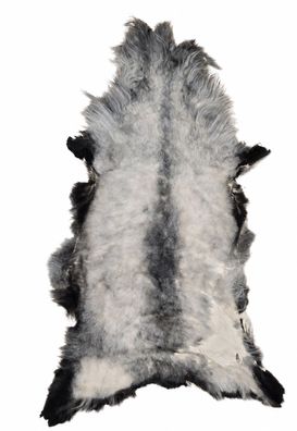 Schaffell Echt | Naturgrau-Silber, ca. 136 cm | Kurzflor | Öko gegerbt | Unikat 176-1