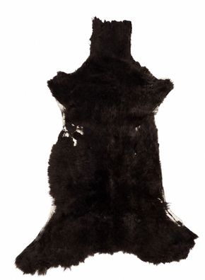 Schaffell Echt | Dunkelbraun-Schwarz, ca. 118 cm | Kurzflor | Öko gegerbt | Unikat 17