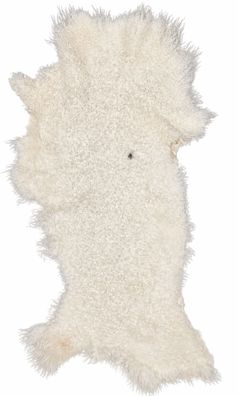 Gotland Schaffell Echt | Naturweiß-Cremeweiß, ca. 118 cm | Lockenflor | Öko gegerbt |