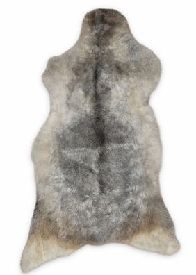 Schaffell Echt | Silbergrau-Greige, ca. 105 cm | Weichflor | Öko gegerbt | Unikat 176