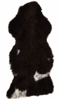 Schaffell Echt | Dunkelbraun-Cremeweiß, ca. 106 cm | Kurzhaar Weichflor | Öko gegerbt