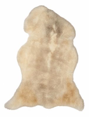 Schaffell Echt | Creme-Beige, ca. 92 cm | Kurzhaar Weichflor | Öko gegerbt | Unikat 1