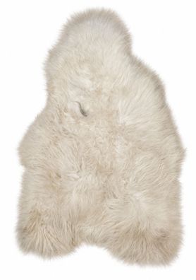 Schaffell Echt | Cremeweiß, ca. 125 cm | Weichflor | Öko gegerbt | Unikat 166-112