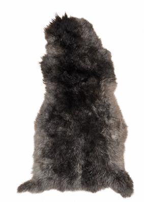 Schaffell Echt | Anthrazit-Dunkelgrau, ca. 95 cm | Weichflor | Öko gegerbt | Unikat 1