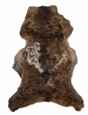 Schaffell Echt | Naturbraun, ca. 112 cm | Weichflor | Öko gegerbt | Unikat 166-030