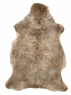 Schaffell Echt | Taupe-Graubeige, ca. 113 cm | Kurzhaar-Weichflor | Öko gegerbt | Uni